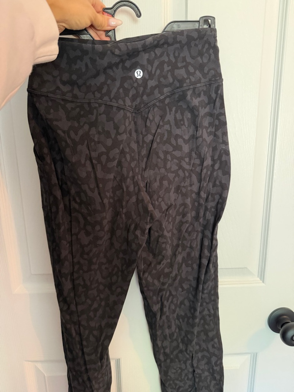 lululemon athletica Black Subtle Leopard-Print High-Rise Jeggings